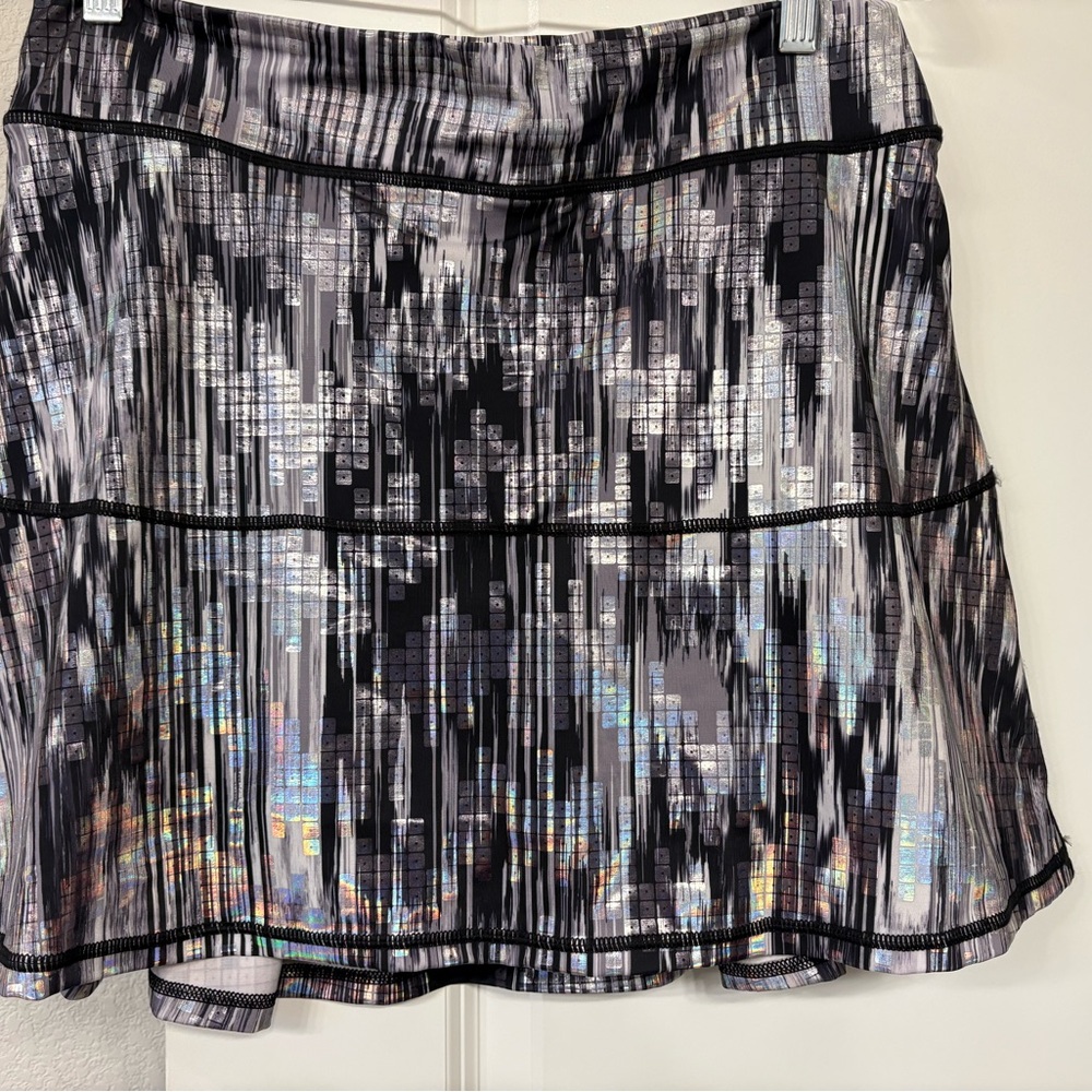BB Active Black and White Golf/Pickleball Skirt L